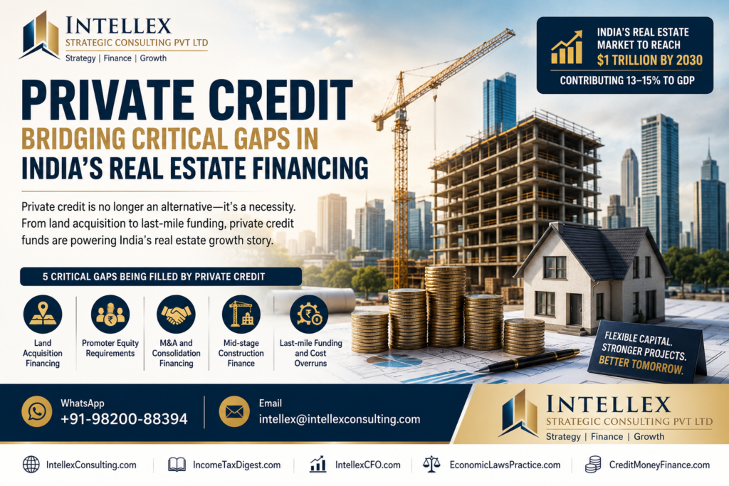 Private Credit in India’s Real Estate Sector: Bridging the Critical Financing Gaps Powering a $1 Trillion Industry.