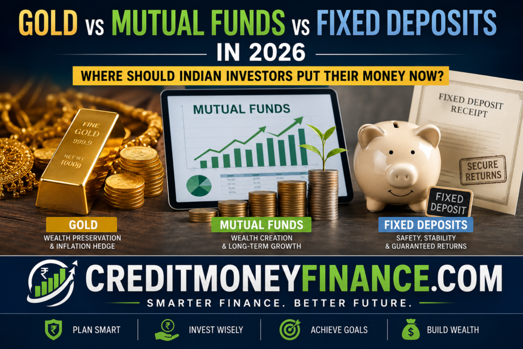 Gold vs Mutual Funds vs Fixed Deposits in 2026: Where Should Indian Investors Put Their Money Now?